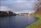 Ness Bridge from Ness Bank Inverness Scotland